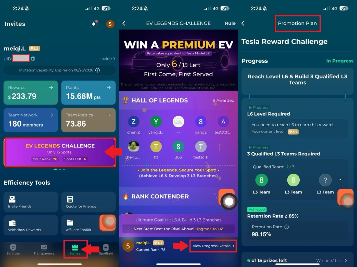 Tesla bonus progress